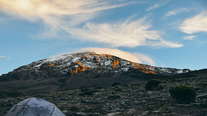 amanecer en el kilimanjaro